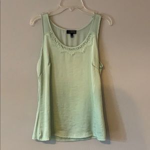 Light green tank blouse